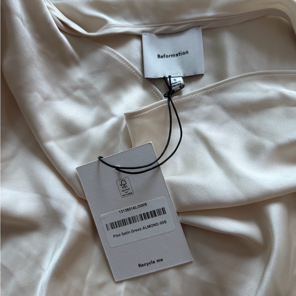 Reformation Almond Pike Satin Dress - Picture 2 of 5